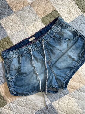 Roxy Light Blue Denim Drawstring Women’s Shorts